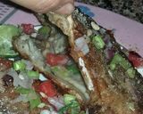 صورة لخطوة 3 من وصفة سمك مقلي بحشو الطماطم