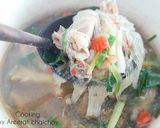 รูปขั้นตอนการทำที่ 5 ของ แกงไก่ใส่เส้นร้อน