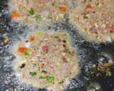 A picture of step 6 of Peshawari chapli kabab.