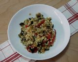 Pas rețetă Paste (Fregula) cu vinete și ardei 9 fotografie