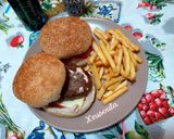 Φωτογραφία βήματος 3 της συνταγής Burger από σπίτι