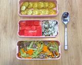 Hình bước làm 3 của món Day 11 : Mề gà xào su su, gà xào nấm_eat1000