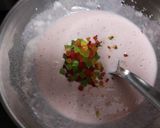 A picture of step 4 of Strawberry semolina tea time cake.