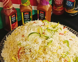 A picture of step 7 of Restaurant Style Egg, Veggies Fried Rice 🧡❤️💚.
