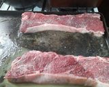 Foto del paso 1 de la receta: Asado americano a la chapa, rehogadas, apio, zanahoria y tomates