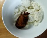 A picture of step 1 of Chhena Poda with Jaggery.