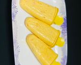 A picture of step 4 of Alphonso mango cream popsicle /kids favorite dessert.