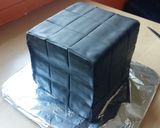 A picture of step 9 of Vickys Rubik's Cube Cake Decoration Idea.