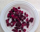 A picture of step 2 of Beetroot Rice.