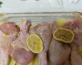Foto del paso 3 de la receta: Jamoncitos de pollo asado con patatas al vino blanco