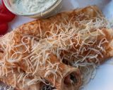 Palacsintába göngyölt spárga recept fázis 2 fotója