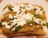 A picture of step 6 of Chicken Enchiladas Verdes.