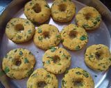 A picture of step 3 of Cornmeal Dhokla.