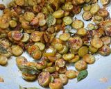 A picture of step 1 of Kundru ki sabzi / Ivy Gourd stir fry.