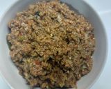 A picture of step 3 of Mutton mince onion.