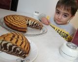 عکس مرحله 16 از دستور کیک زبرا