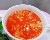 A picture of step 8 of Bánh xèo with Shrimp, Pork, Squid, and Quail Eggs.
