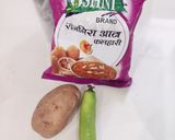 राजगिरा आलू लिक्विड पराठा रेसिपी चरण 1 फोटो