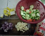Foto langkah ke 2 dari resep Sayur oyong bersama teman"nya 😁.