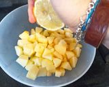 Foto del paso 1 de la receta: Tosta de manzana caramelizada con queso azul