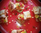 A picture of step 5 of Fried bread dhokla.
