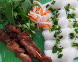 Hình bước làm 5 của món Buổi sáng Bánh hỏi thịt nướng