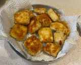 A picture of step 7 of Japanese tofu katsu curry.