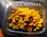 A picture of step 6 of Chana dal sundal.