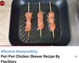 A picture of step 1 of Peri Peri Chicken Skewers.
