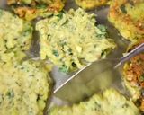 A picture of step 4 of Healthy Zucchini fritters.