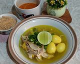 Foto langkah ke 5 dari resep 810. Soto Ayam Lamongan Dengan Koya.