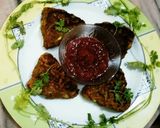 A picture of step 6 of Banana stem kabab.