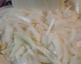 A picture of step 2 of Strawberry Onion and Leek Soup.
