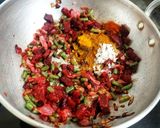 A picture of step 3 of Beetroot & Cowpea Beans Gravy.