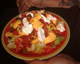 A picture of step 5 of Taco salad.