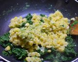A picture of step 2 of Spinach, Corn and Cheese Sandwich.