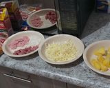 A picture of step 1 of Easy Flour Tortilla Pizza.