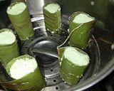 Foto langkah ke 4 dari resep Kue Putu Bambu (Pakai Cetakan Daun).