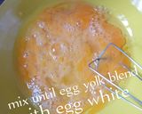 A picture of step 1 of Omelette Egg Roll.