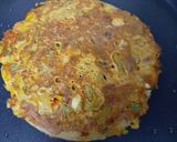A picture of step 3 of Besan Chila.