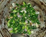 Foto langkah ke 4 dari resep Biji Lumai cah Cu Yu Ca Tauco Cabe Ijo Petai.