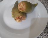 Foto del paso 4 de la receta: Caigua rellena con carne de soya y choclo