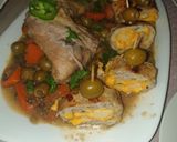صورة لخطوة 2 من وصفة طاجين زيتون 🫒برولي الدجاج🍗