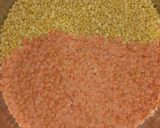 A picture of step 1 of Tadkay wali moong masoor daal.