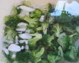 A picture of step 2 of Nan's Broccoli Salad.