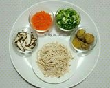Hình bước làm 8 của món Cháo Gà 닭죽
