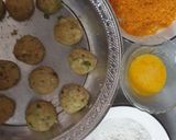 A picture of step 3 of Kurkure chutney bombs.