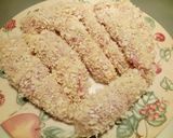 A picture of step 2 of Fluffy's fried chicken.