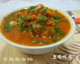 Hình bước làm 8 của món Súp Bí Đỏ 호박찌개