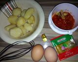 A picture of step 1 of Mashed potato masa.